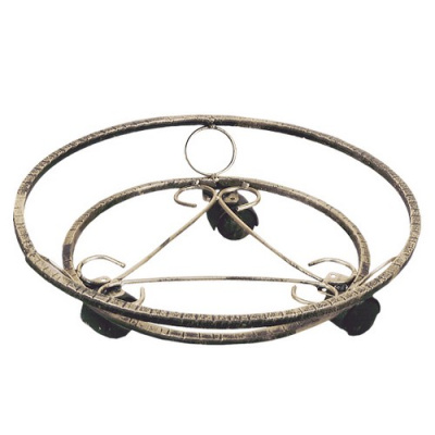 Подставка кованая "Напольная на колесах"-8