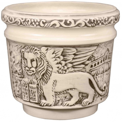 Горшок из керамики "Венеция" с поддоном