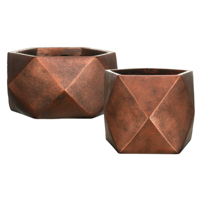 Набор настольных кашпо для цветов Idealist Lite Геометри Ромб + Квадрат