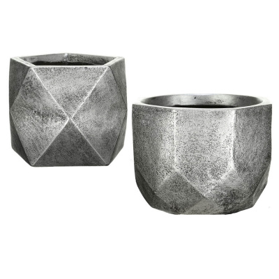 Набор настольных кашпо для цветов Idealist Lite Геометри Круглое + Квадрат