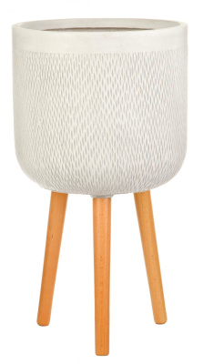 Напольное кашпо IDEALIST LITE Лотус Высокое на ножках, круглое