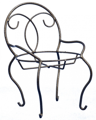 Подставка настольная СТУЛЬЧИК на 1 цветок