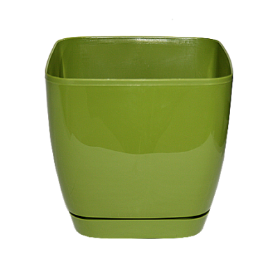 Кашпо Toscana / Тоскана квадратное с поддоном 