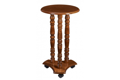 Деревянная подставка для цветов на роликах ТМ-4