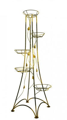 Стойка напольная БЕРЕЗА витая на 5 горшков