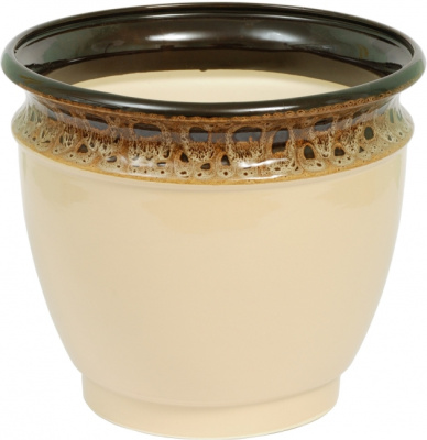 Горшок из керамики "Квартет" с поддоном