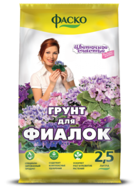 Грунт для фиалок Цветочное Счастье 2,5л