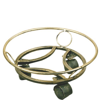 Подставка кованая "Напольная на колесах"