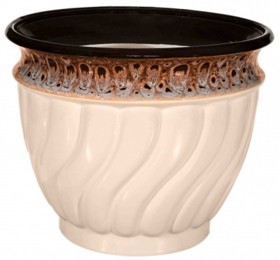 Горшок из керамики "Танго" с поддоном