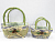Корзины из травы, натуральный, комплект 2 шт.