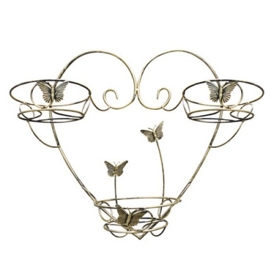 Подставка кованая "Настенная" на 3 цветка