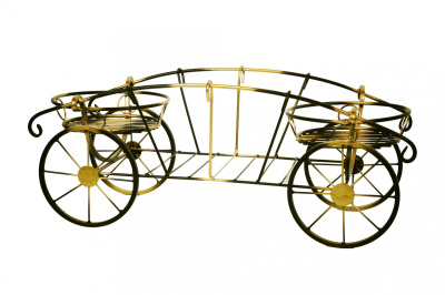 Подставка напольная ТЕЛЕГА на 2 горшка