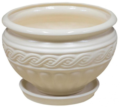 Горшок из керамики "Диана" с поддоном