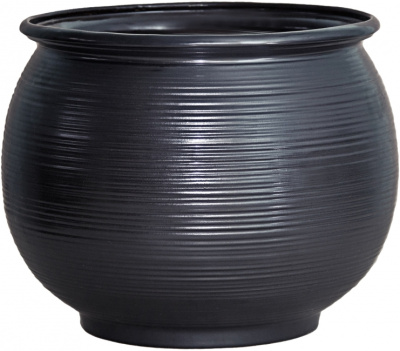 Горшок из керамики "Венге" с поддоном