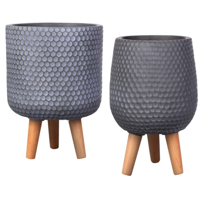 Набор напольных кашпо для цветов Idealist Lite Ханни Ваза + Круглое