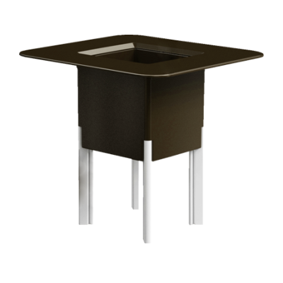 Кашпо-стол MEDITERRANEO / МЕДИТЕРАНЕ квадратное с вкладышем