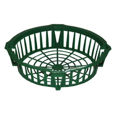 Корзина для луковичных круглая  зеленая