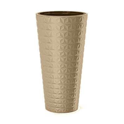 Кашпо Diament SLIM / Диамант СЛИМ с вкладышем 