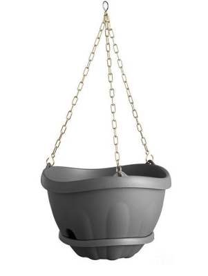 Кашпо с поддоном ГОНДОЛА на цепочке
