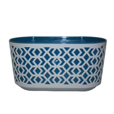 Кашпо AZTEK / АЦТЕК овальное с вкладышем 