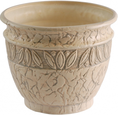Горшок из керамики "Лотос" с поддоном