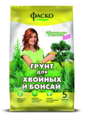 Грунт для хвойных и бонсай ФАСКО® "Цветочное счастье"